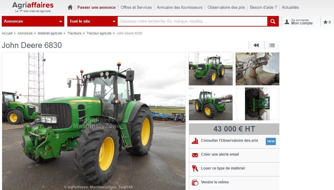 Petite annonce Agriaffaires