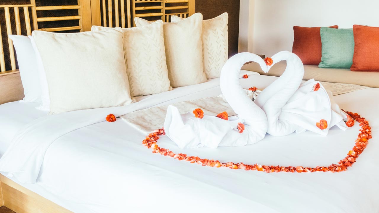 Chambre d'hotel romantique